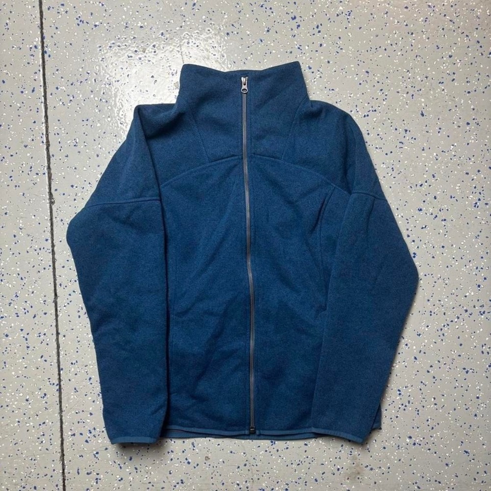LL Bean Fleece Zip Up Jacket Womens Medium Outdoors Hiking Neck Pockets